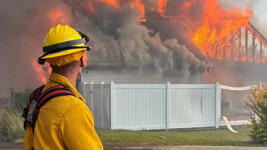 Home destroyed after Upriver Fire