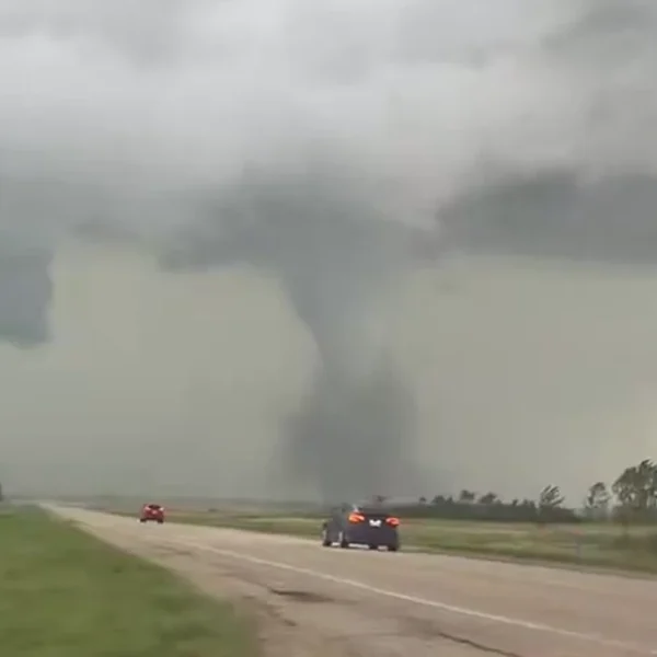 Large tornado in Saskatchewan on June 9, 2026