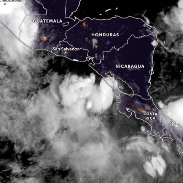 Satellite image of tropical storm Cristina at 0640 UTC on June 9, 2026Satellite image of tropical storm Cristina at 0640 UTC on June 9, 2026