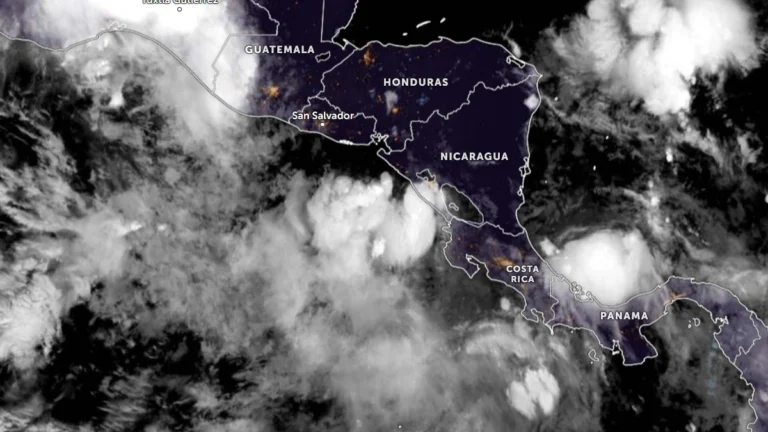 Satellite image of tropical storm Cristina at 0640 UTC on June 9, 2026Satellite image of tropical storm Cristina at 0640 UTC on June 9, 2026