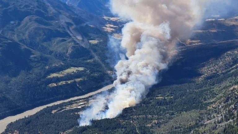 Saw creek fire near Lytton, British Columbia Canada on June 19, 2026