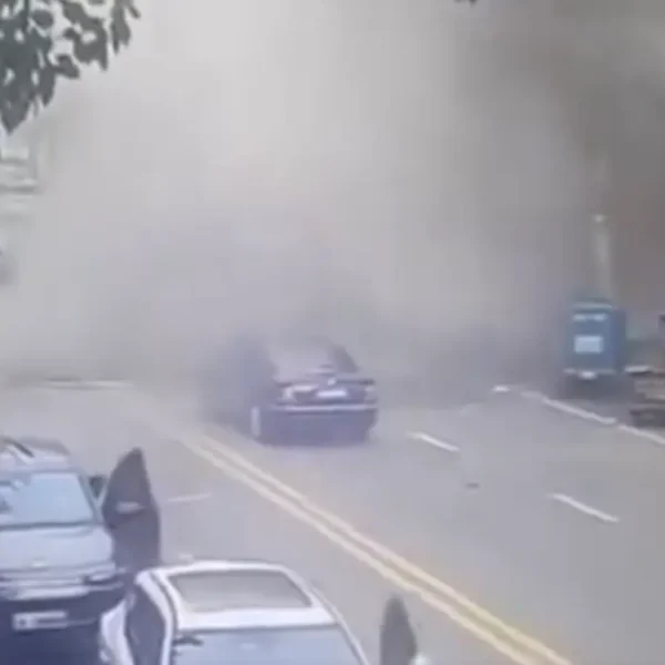 Scene of a fatal shop explosion in Benxi, Liaoning Province, China, on June 5, 2026
