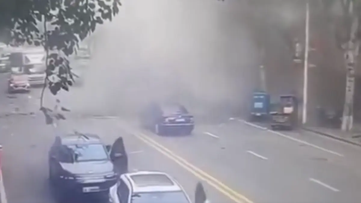 Scene of a fatal shop explosion in Benxi, Liaoning Province, China, on June 5, 2026