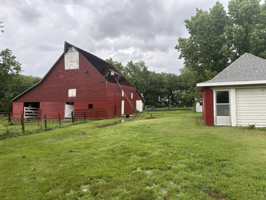 Tornado and storm damage in Riley County on June 5, 2026