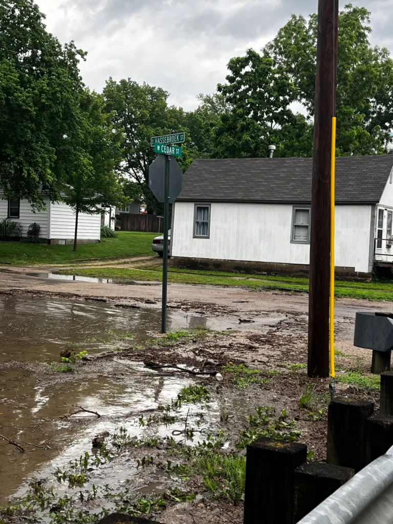 Tornado and storm damage in Riley County on June 5, 2026
