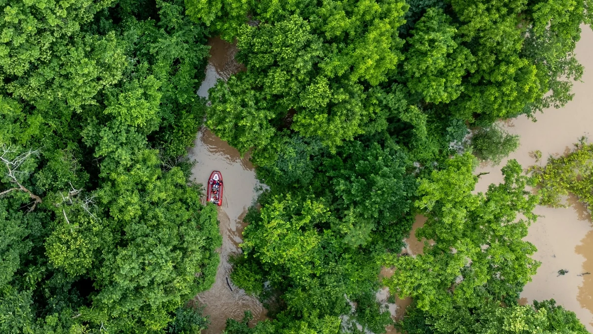 Flooding in Cherokee County, Oklahoma on June 14, 2026
