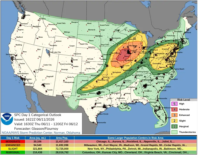 day 1 convective outlook spc june 11 2026