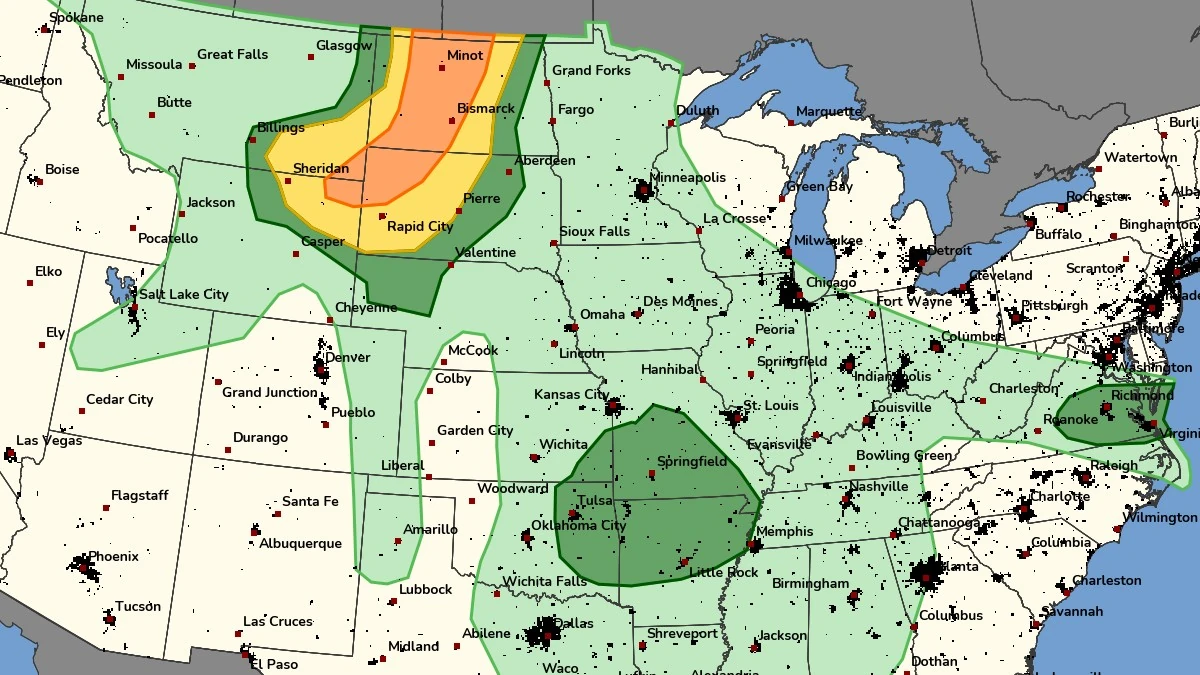 day 1 convective outlook valid 24 hours to 1200 utc june 8 2026 f