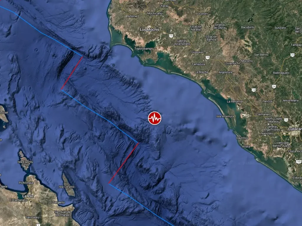 epicenter m6.0 earthquake gulf of california mexico june 30 2026 bg