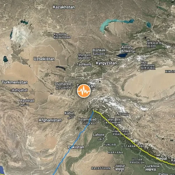 epicenter m6.1 earthquake hindu kush region afghanistan june 27 2026