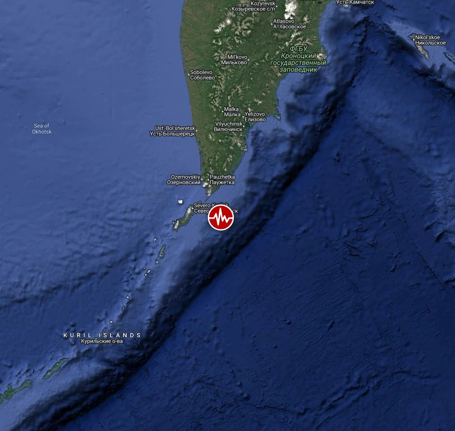 epicenter m6.1 earthquake severo kurilsk russia june 7 2026 bg
