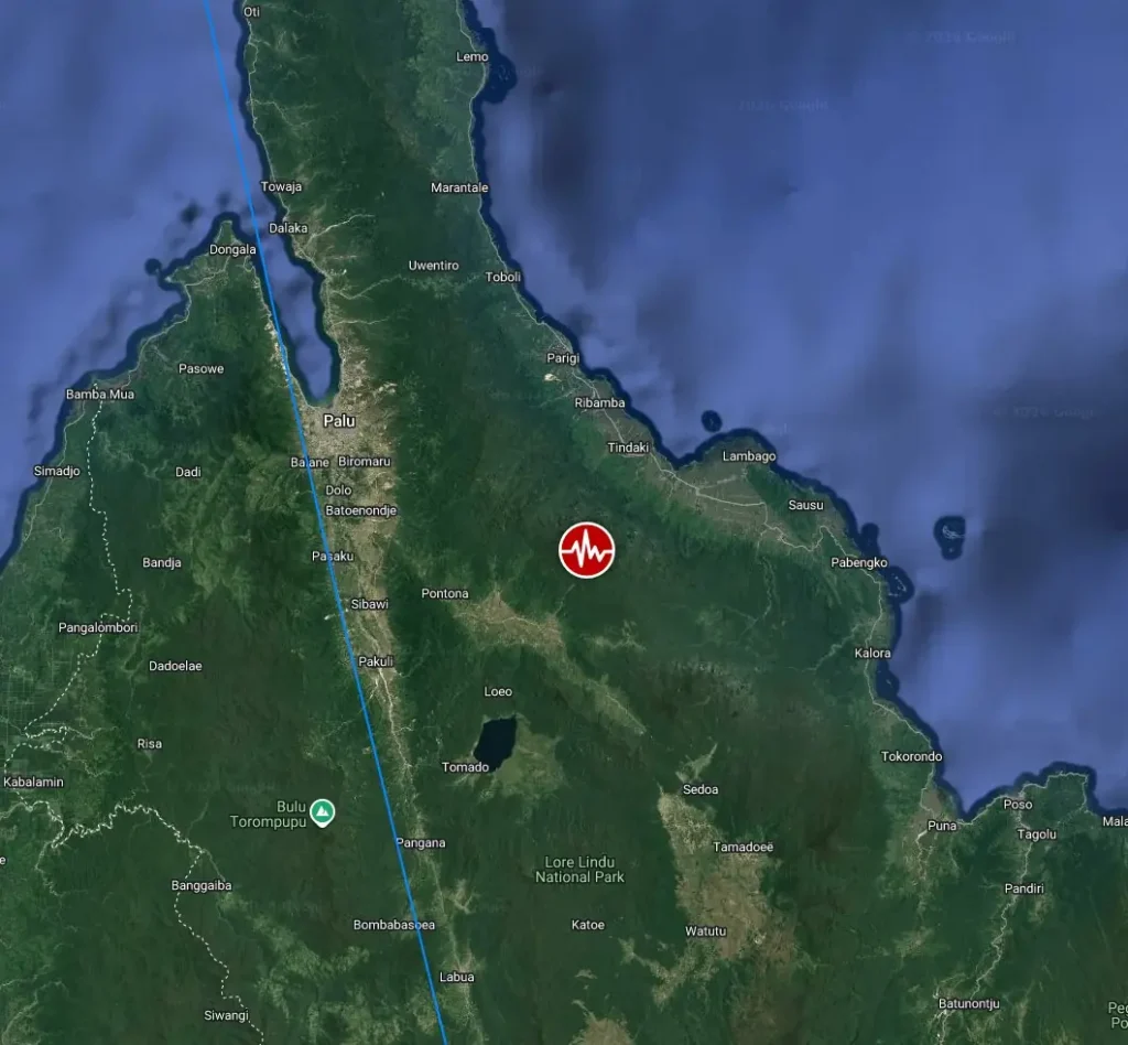 epicenter m6.7 earthquake sulawesi indonesia june 16 2026 bgz