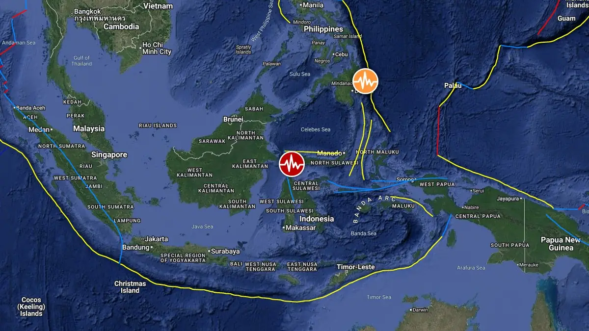 epicenter m6.7 earthquake sulawesi indonesia june 16 2026