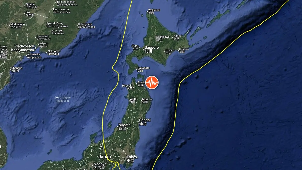 epicenter m6.9 earthquake honshu japan june 25 2026