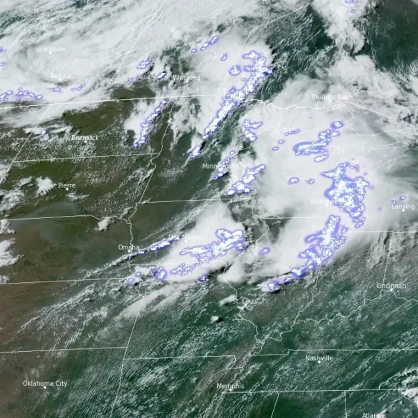 goes-east satellite image 2200 utc june 10 2026 mcs