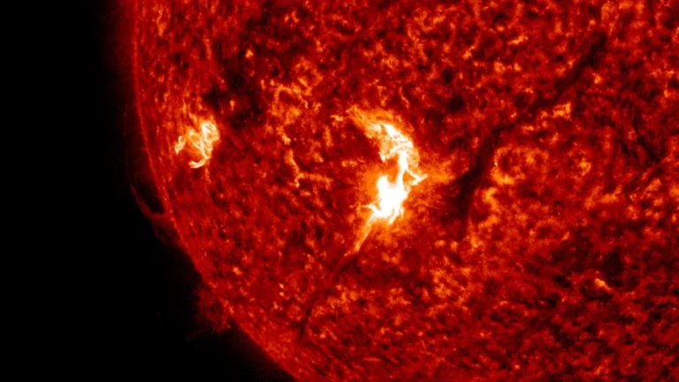 m1.8 solar flare 1355 utc june 6 2026 sdo aia 304