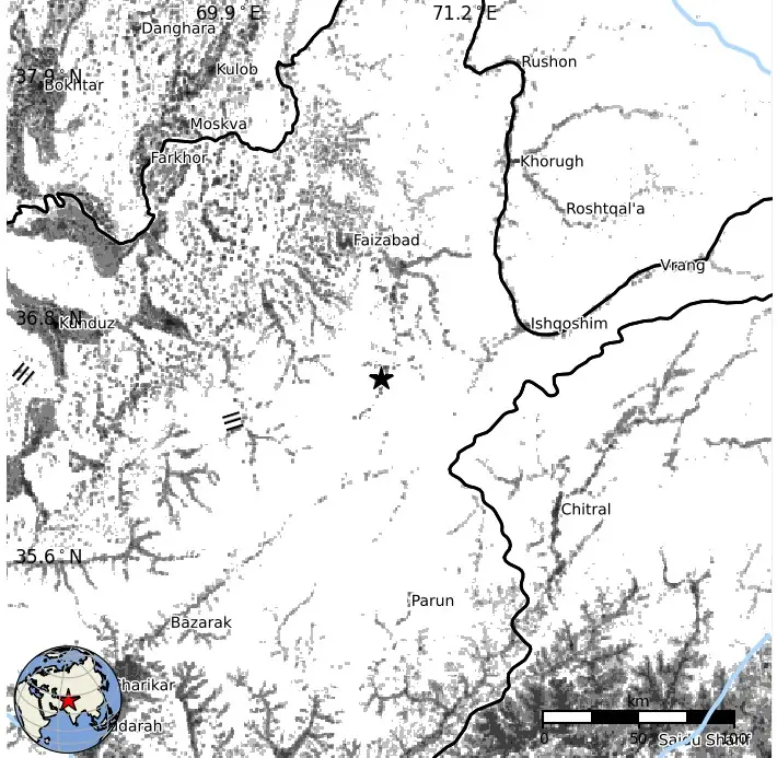m6.1 earthquake hindu kush region afghanistan june 27 2026 usgs epe