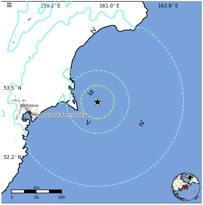 m6.6 earthquake near east coast of kamchatka russia june 19 2026 usgs epe