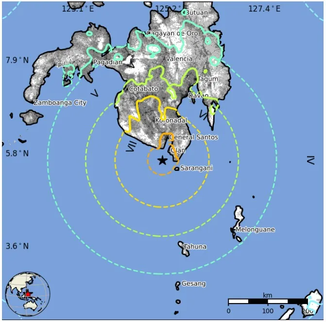 m7.8 earthquake mindanao philippines june 7 2026 usgs epe
