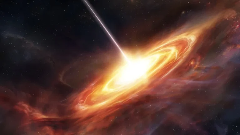 Artist’s concept of an ancient quasar