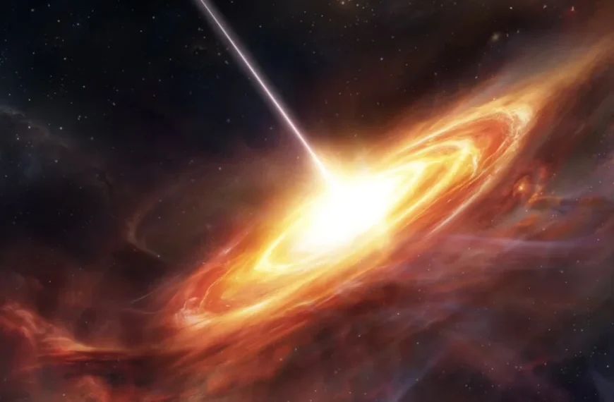 Artist’s concept of an ancient quasar