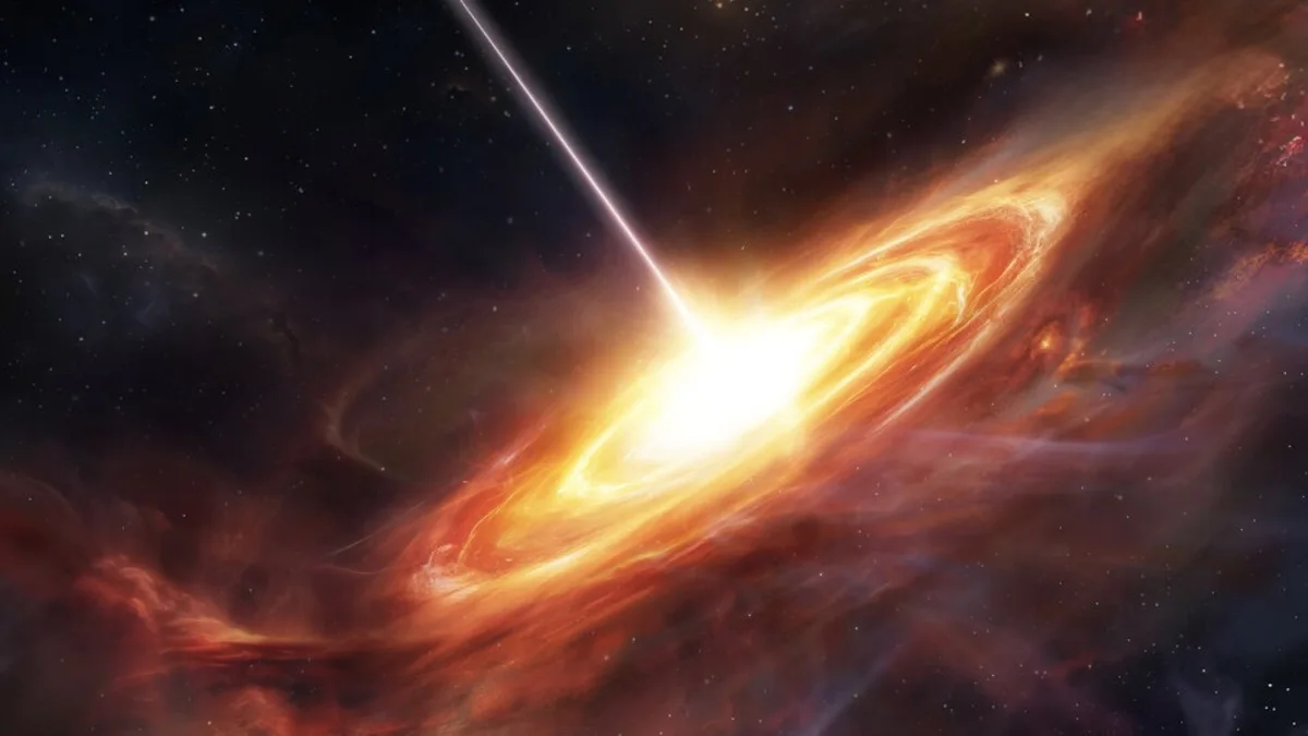 Artist’s concept of an ancient quasar
