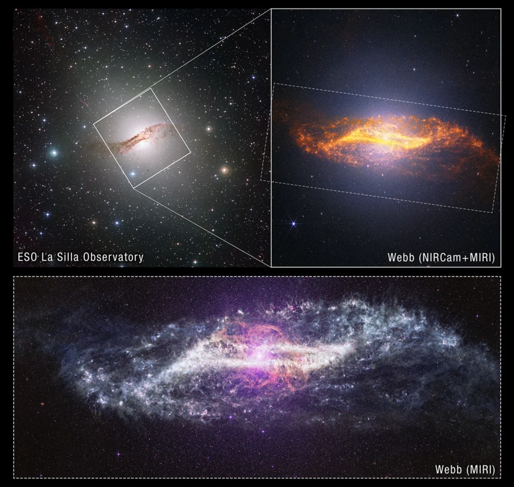 Centaurus A Context Image (ESO and Webb Images)