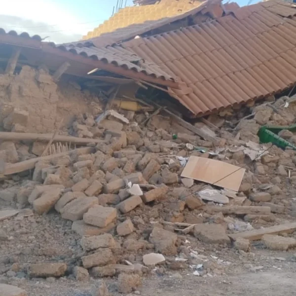 Damage caused by m5.5 earthquake in Peru on July 19, 2026