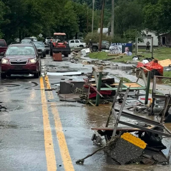 Flooding in Cocke County, Tennessee on July 11, 2026