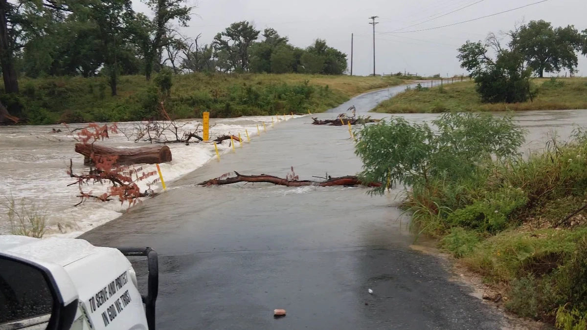Flooding in Kerr County, Texas on July 15, 2026