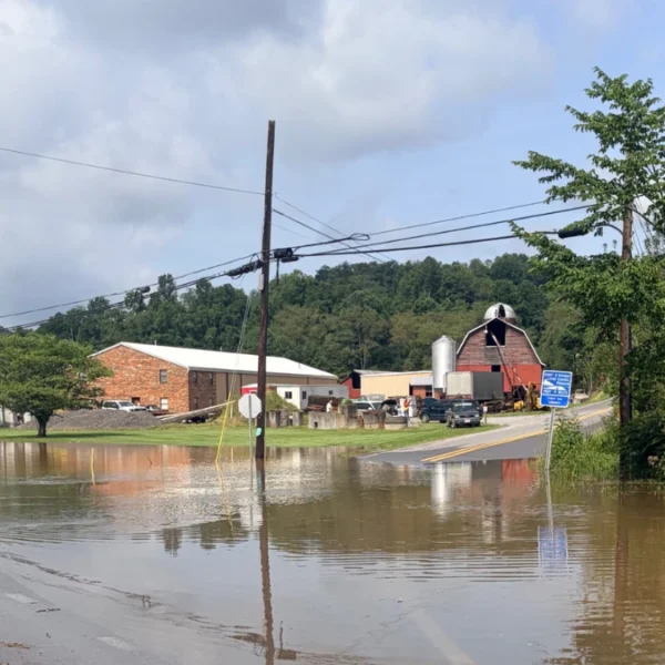 Flooding in West Virginia on July 24, 2026