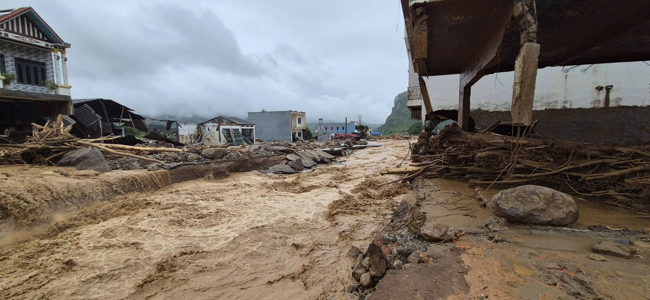 Aftermath of floods and landslides in Muo Than commune in Lai Chau, Vietnam- July 17-18, 2026. Credit: CSCD Lai Chau,