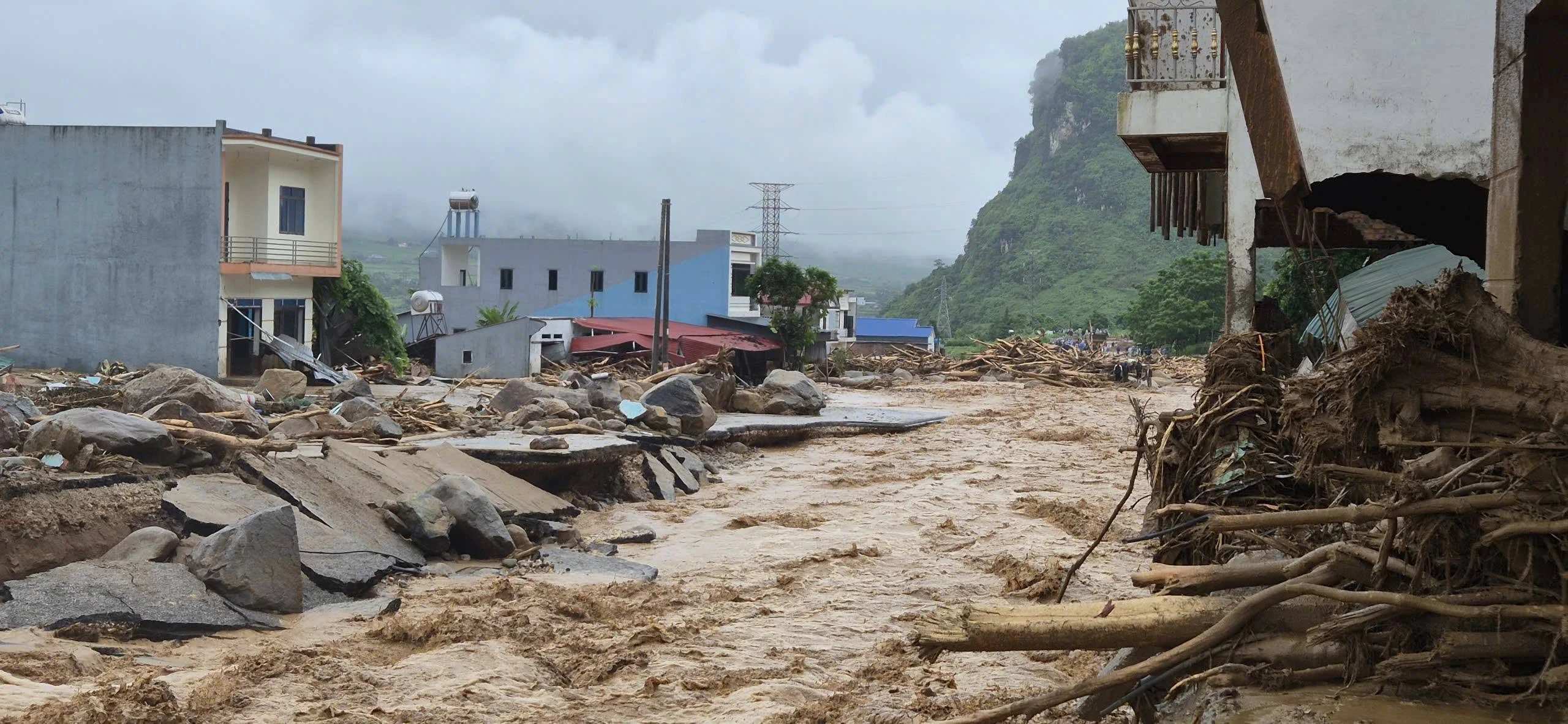 Aftermath of floods and landslides in Muo Than commune in Lai Chau, Vietnam- July 17-18, 2026. Credit: CSCD Lai Chau,