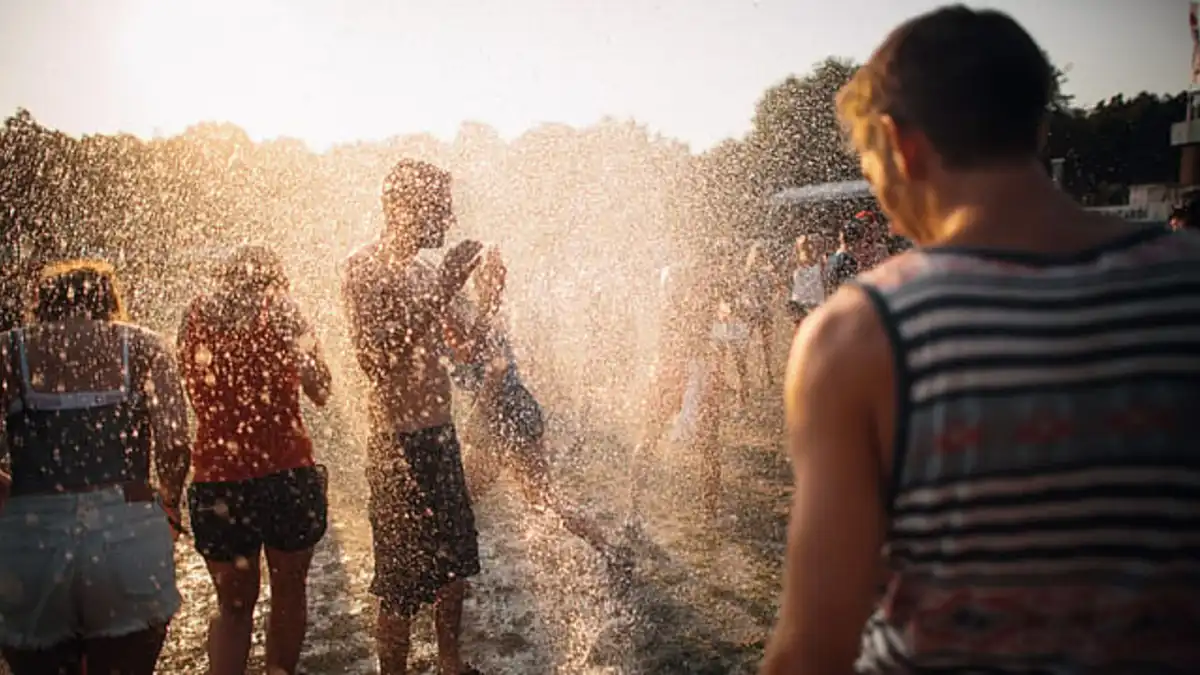 Hungary summer shower