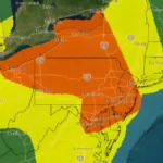 NWS SPC enhanced risk area map-july 18, 2026