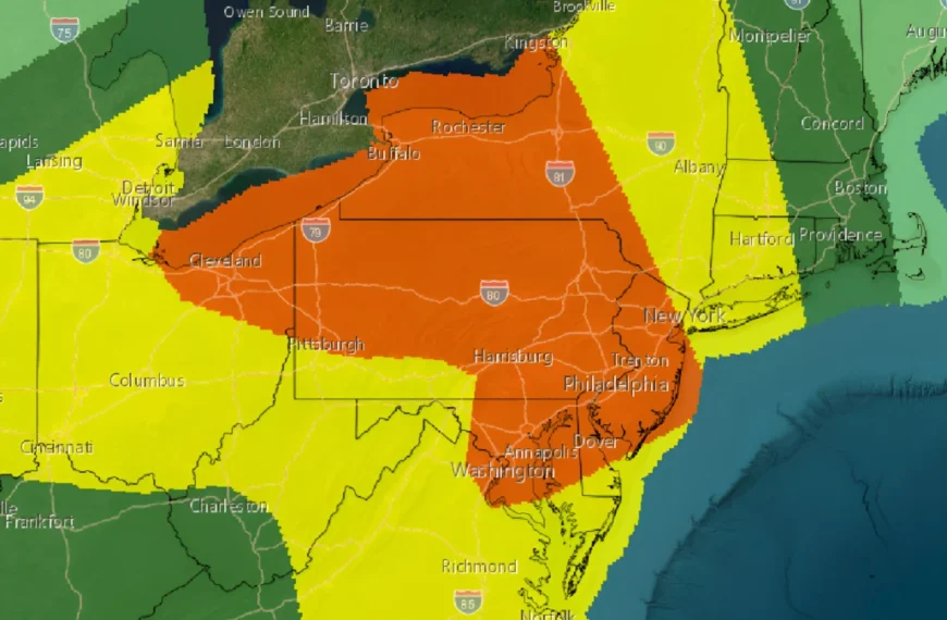 NWS SPC enhanced risk area map-july 18, 2026