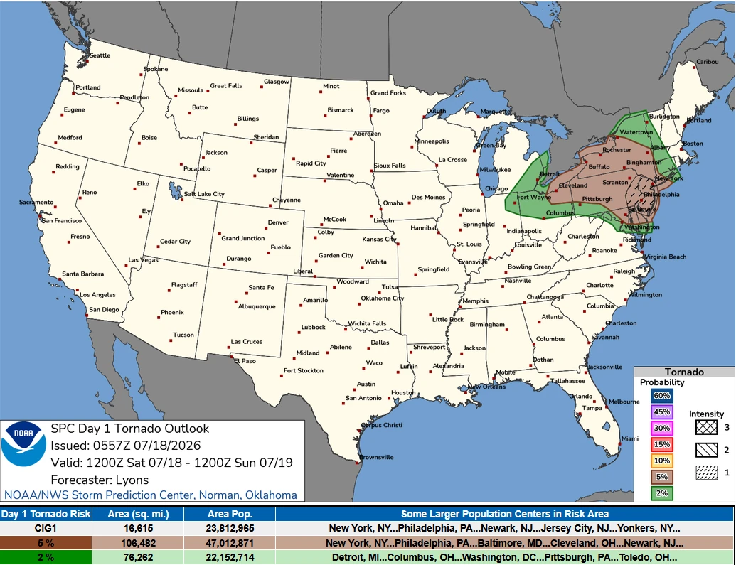 NWs- SPC-convective outlook- July 18 2026