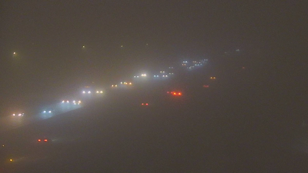 Near zero visibility along the Verrado Way on I-10 due to a dust storm in Arizona on July 12, 2026