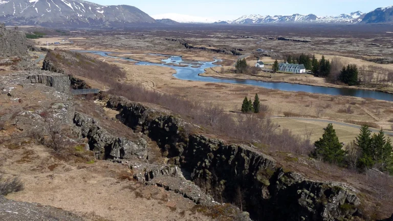 Rift zone in Þingvellir National Park, Iceland