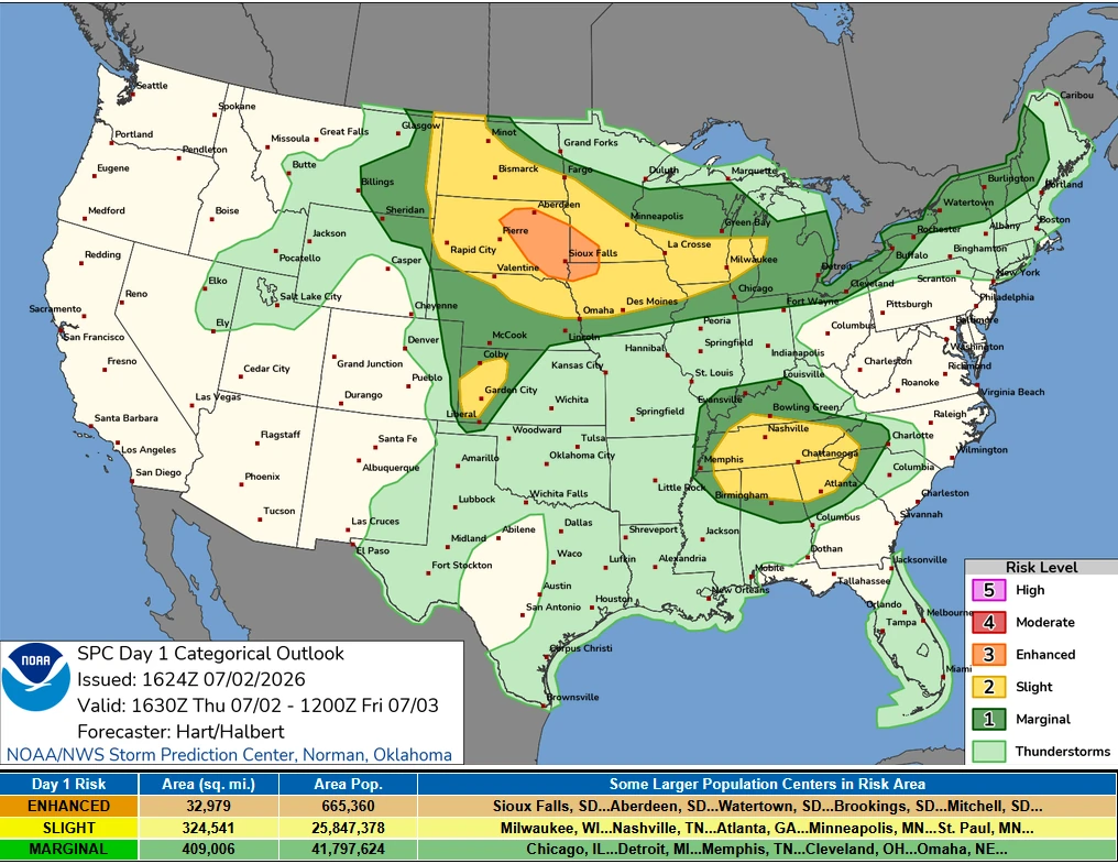 SPC day 1 convective outlook july 2, 2026 (1)