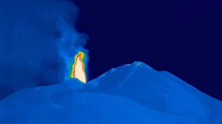 Volcanic activity observed at Mount Etna on July 30, 2026. Credit: INGV Vulcani