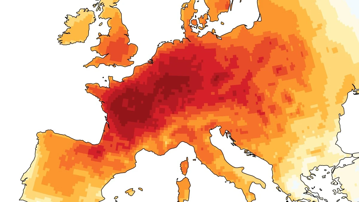 Western Europe records hottest June on record