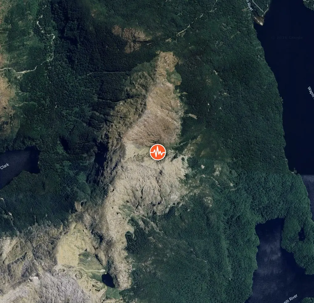 epicenter m6.3 earthquake south island new zealand via geonet july 16 2026 bgz
