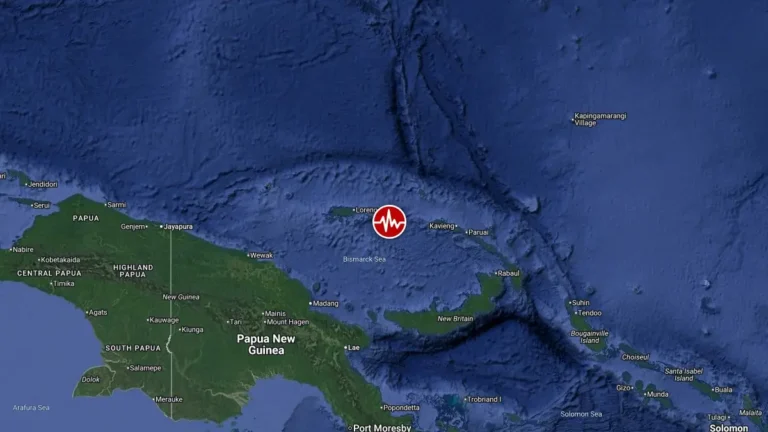 epicenter m6.4 earthquake bismarck sea papua new guinea july 13 2026