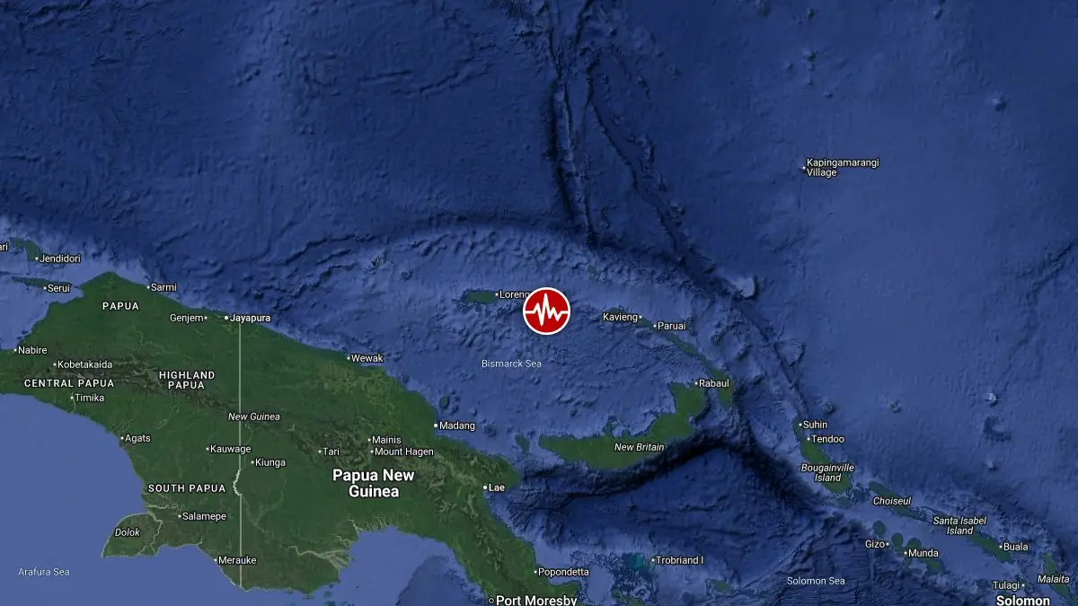 epicenter m6.4 earthquake bismarck sea papua new guinea july 13 2026