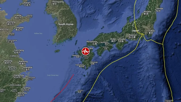 epicenter m6.8 earthquake kyushu japan july 28 2026