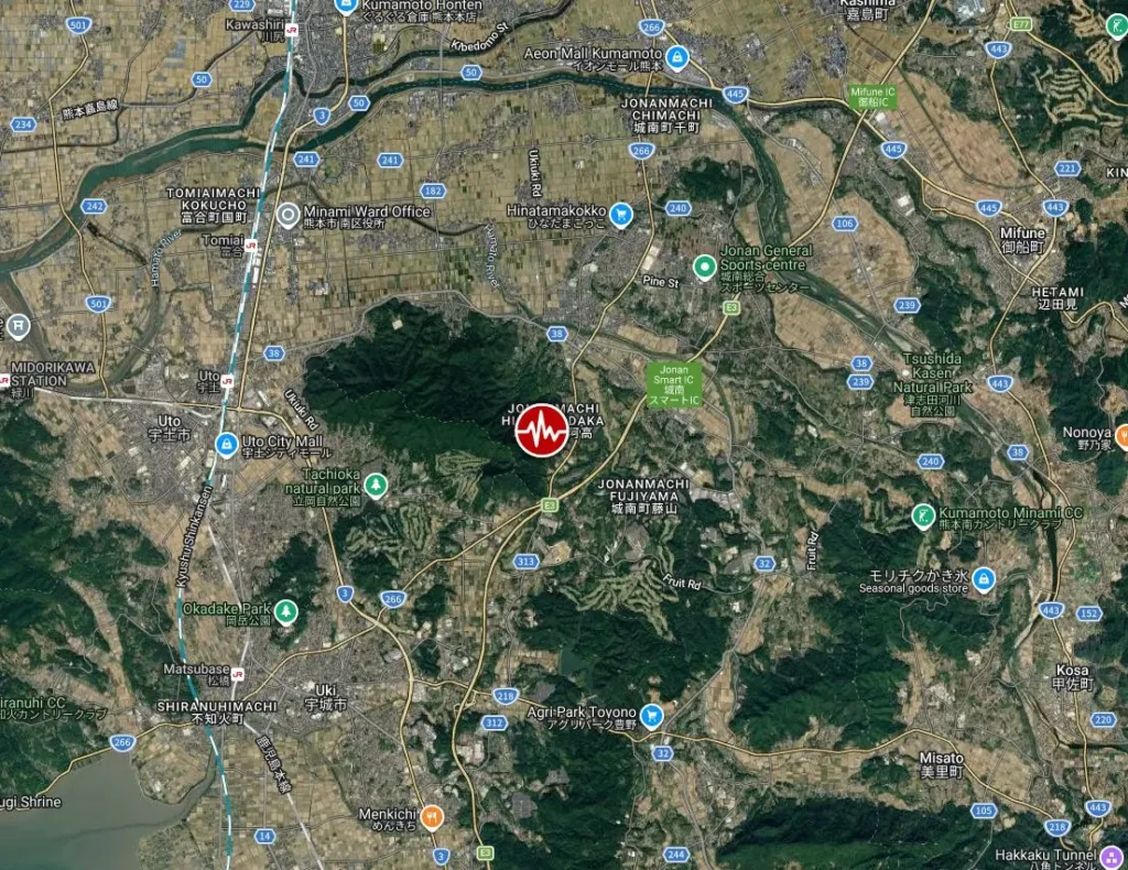 epicenter m6.8 earthquake kyushu japan july 28 2026 bgz