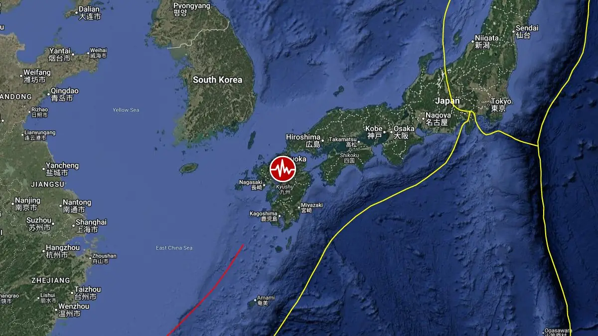 epicenter m6.8 earthquake kyushu japan july 28 2026