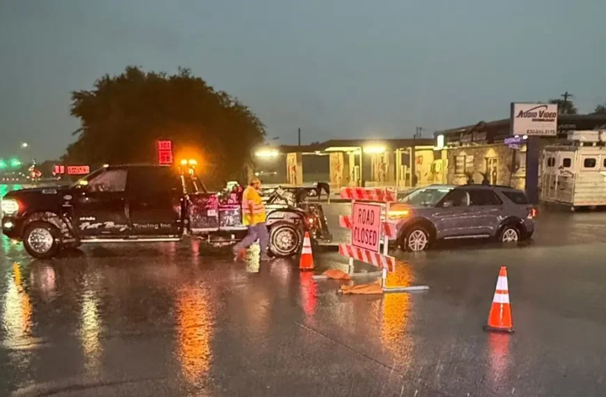 kerrville tx road blockades due to high water july 14 2026