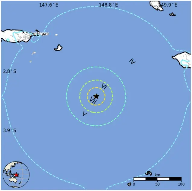 m6.4 earthquake bismarck sea papua new guinea july 13 2026 usgs epe